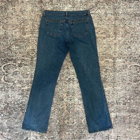 Vintage Y2K Tommy Hilfiger Super Low Rise Flare Stretch Jeans Womens Size 13 - Picture 6 of 15